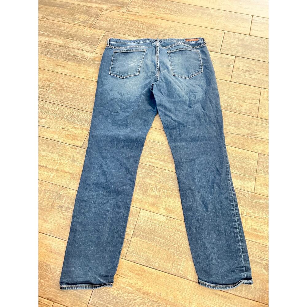 Articles Of Society Jeans Sz 31 Blue Denim Stretch Mid-Rise Straight Leg Zip Fly - Picture 6 of 8